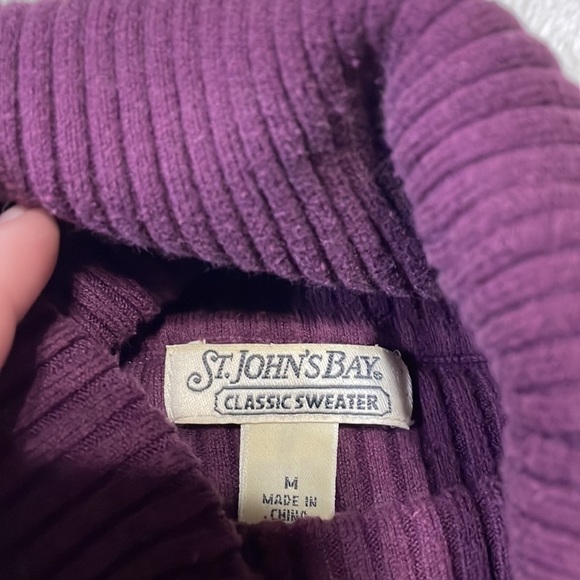 St. John’s Bay Purple Classic‎ Sweater - Picture 3 of 5